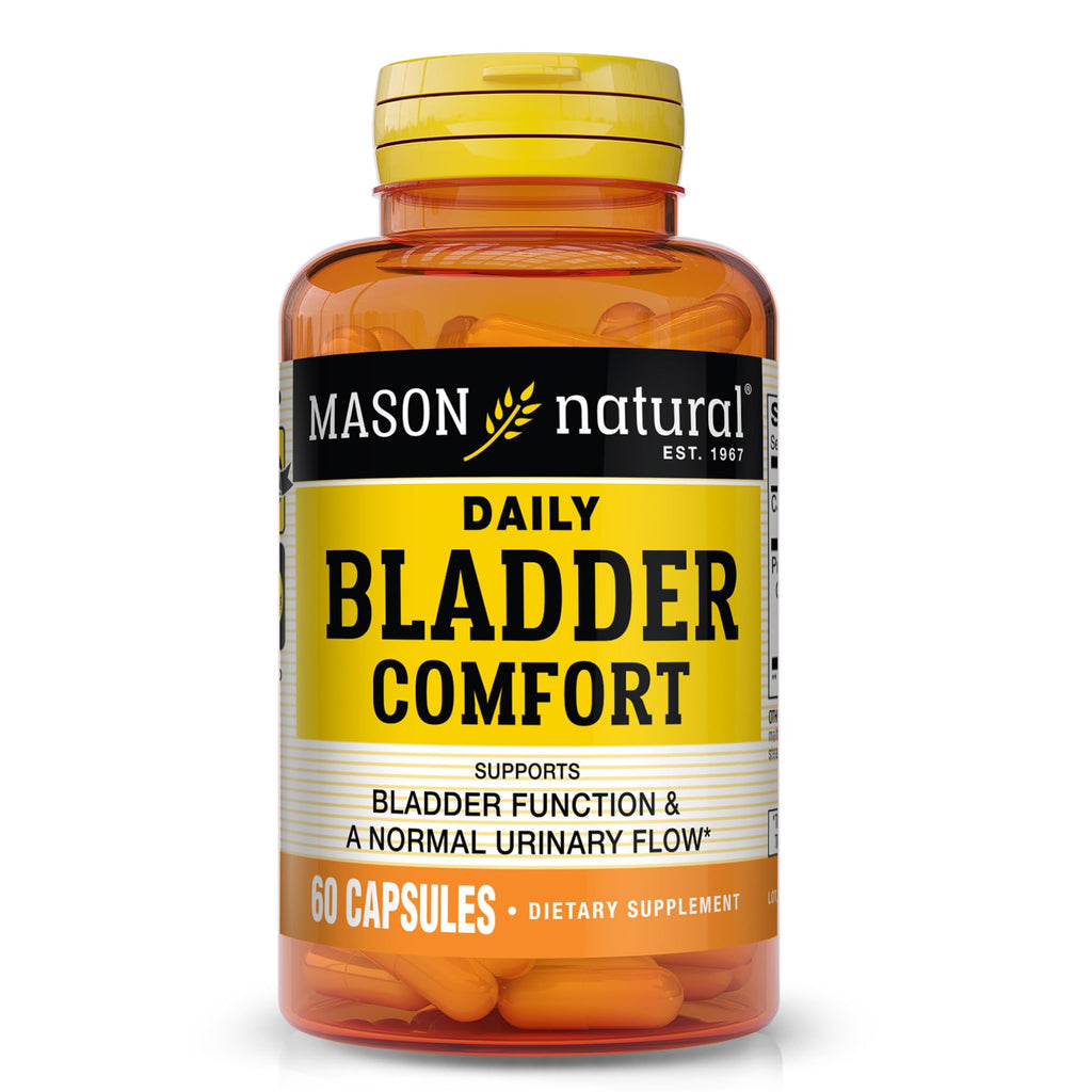 MASON NATURAL Daily Bladder Comfort, 30-Day Supply with Calcium, Pumpkin Seed, & Soy Germ to Support Normal Bladder Function