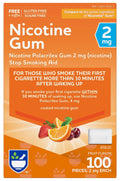 Rite Aid Nicotine Gum, 2mg, Fruit Flavor - 100 Pieces | Quit Smoking Aid | Nicotine Replacement Gum | Stop Smoking Aids That Wor