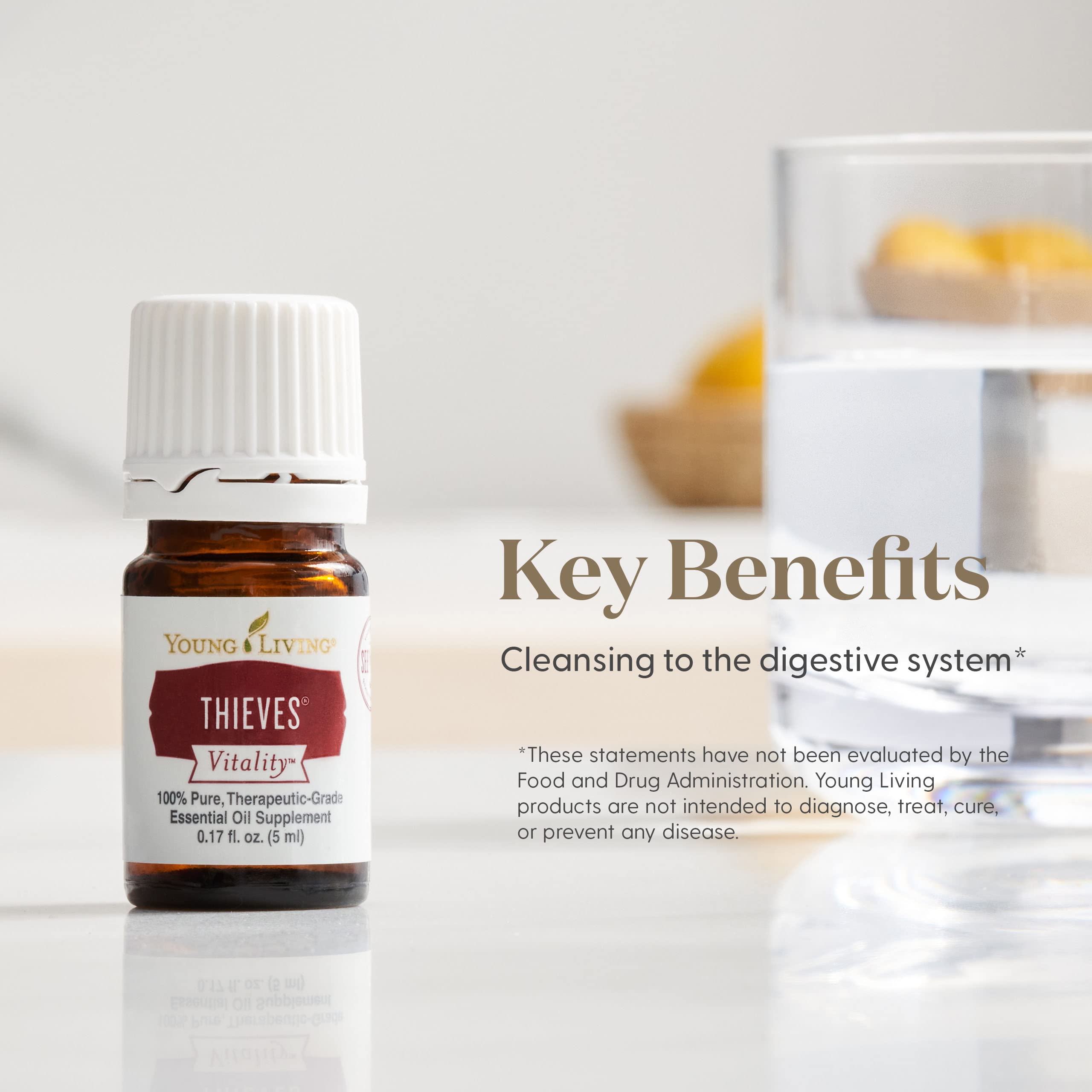 Young Living Thieves Vitality Essential Oil, 5 Milliliters, Dietary