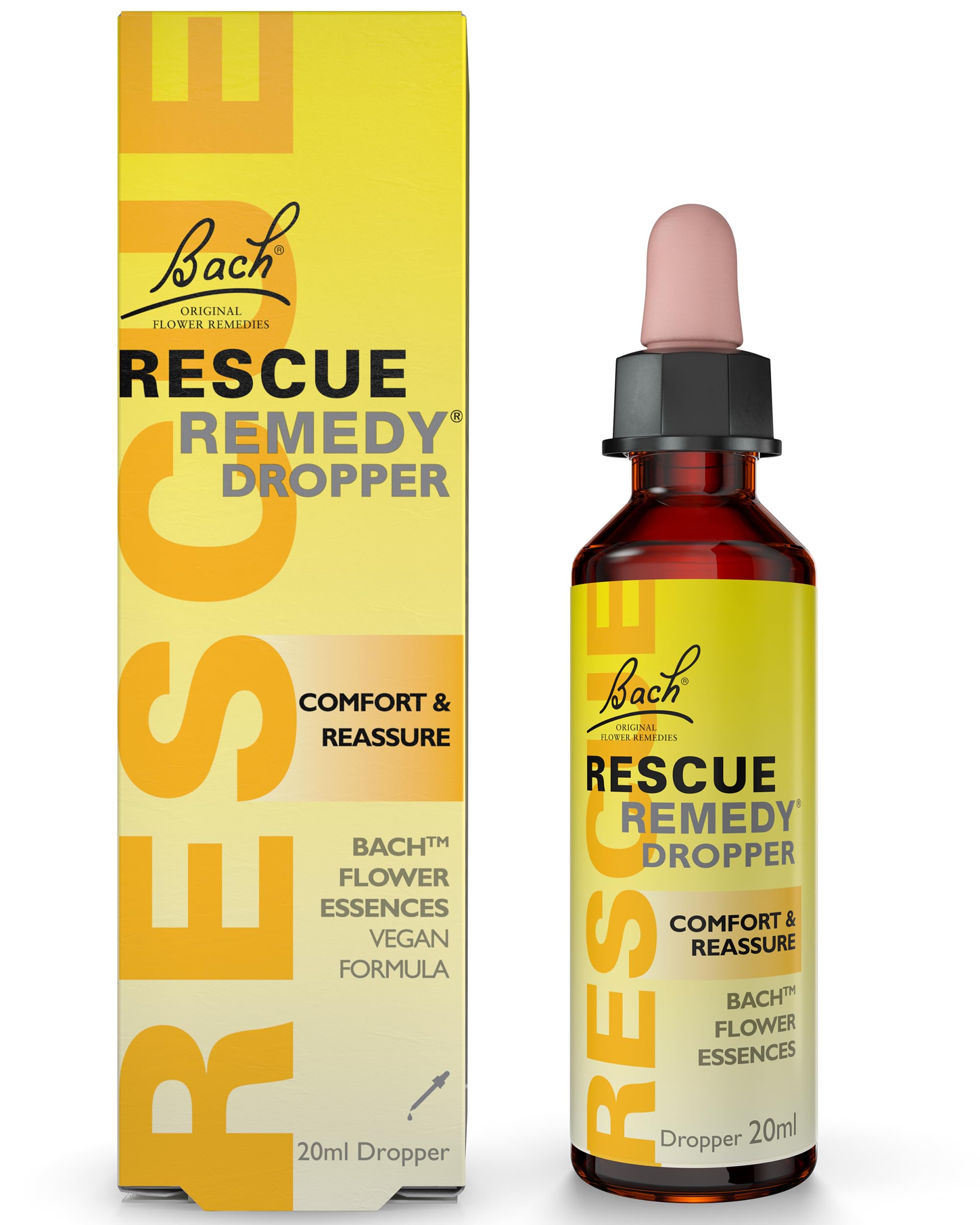 RESCUE REMEDY Dropper, 20mL Natural Homeopathic Stress Relief