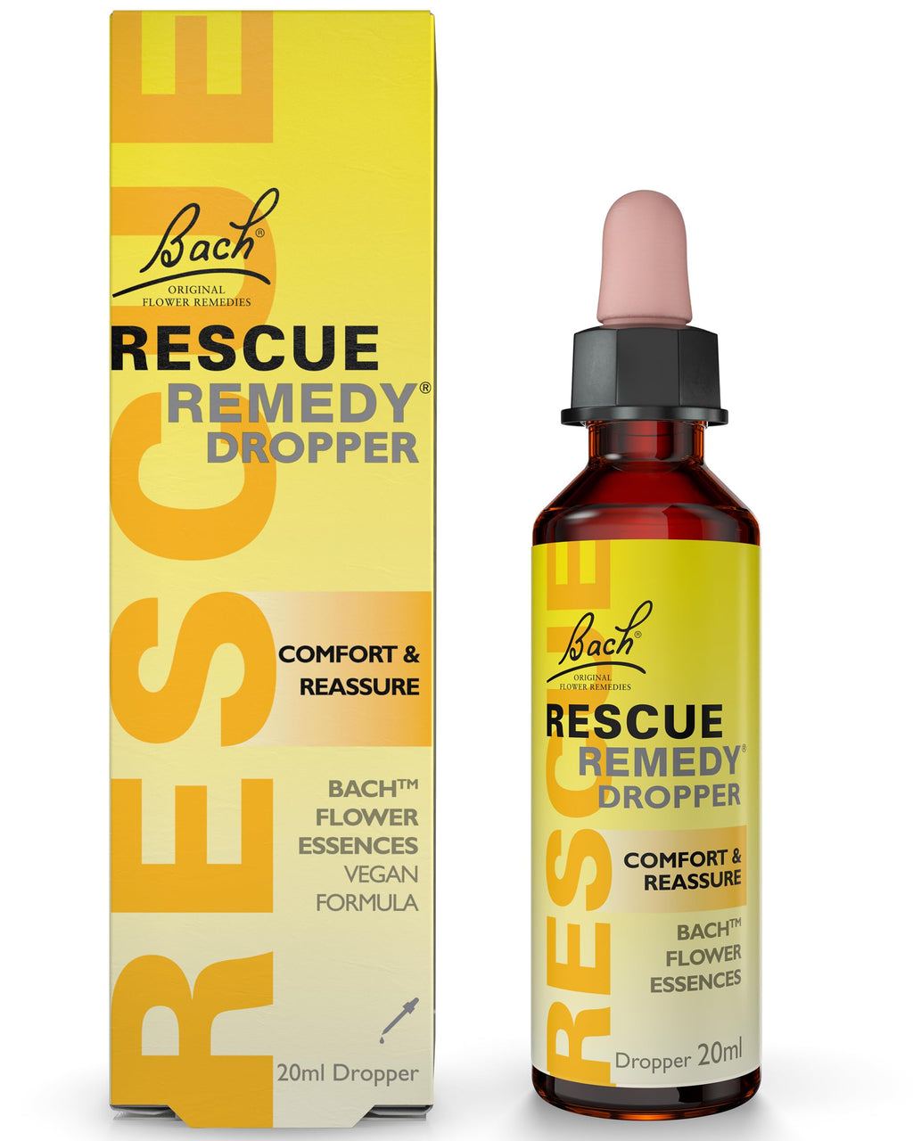 RESCUE REMEDY Dropper, 20mL Natural Homeopathic Stress Relief
