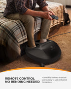CooCoCo FSA Eligible Foot Massager with Heat, Upgrade ABS Feet Massager with Remote, Foot Massager for Neuropathy & Plantar Fasc