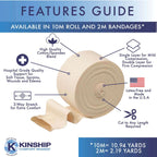 KinGrip Tubular Elastic Support Bandages by Kinship Comfort Brands Tubular Bandage Protects Fragile Skin Latex-Free Wound Care f