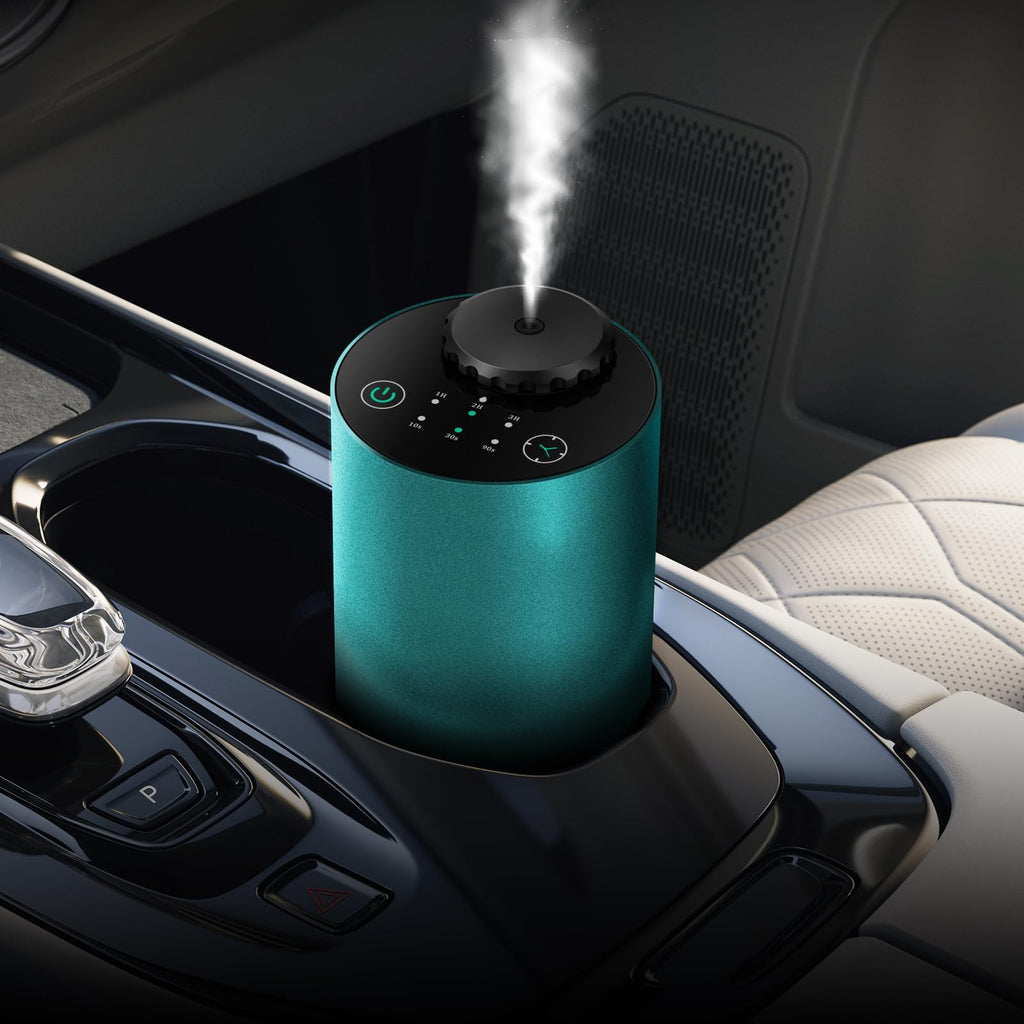 Waterless Diffuser for Essential Oil, Battery Operated Portable Nebulizer, Mini Scent Aromatherapy Machine, 3 Timer Modes & 3 Mi