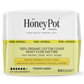 The Honey Pot Company - 64ct - Pads for Women - Non-Herbal Heavy Flow Daytime Pads w/Wings - Organic Cotton Cover & Ultra-Absorb