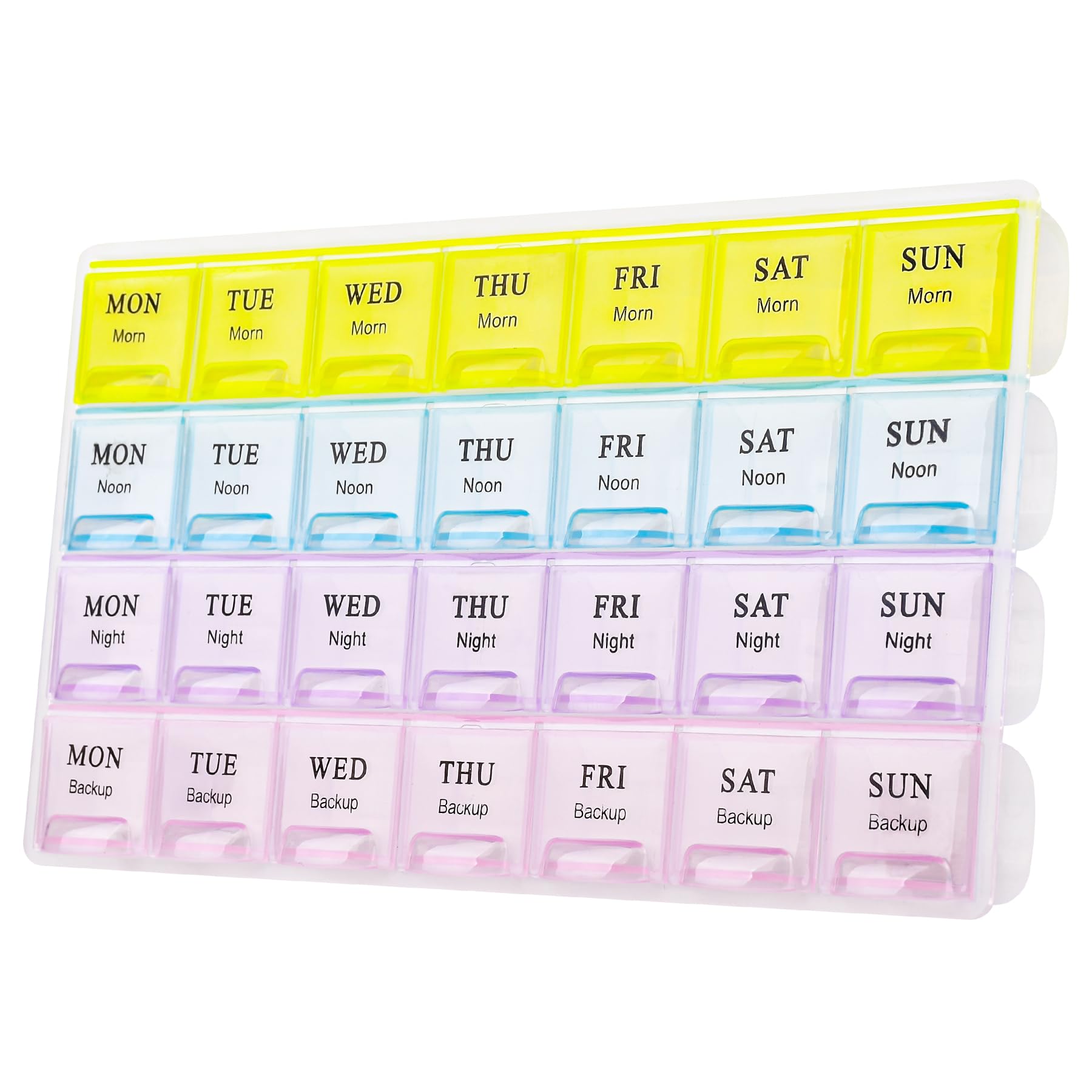 Large Weekly Pill Organizer 4 Times A Day, Medicine Cases,Moisture-Proof 7 Day Pill Box, Travel Pill Cases Portable for Pills Vi