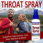 NutriBiotic - Throat Spray with GSE, 4 Fl. Oz | Gentle and Soothing Sore Throat Support with Grapefruit Seed Extract, Zinc & Men