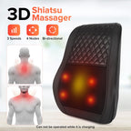 AERLANG Cordless Neck and Back Massager with Heat, 3D Shiatsu Kneading Pillow, 4 Massage Nodes & Bi-Directional Deep Tissue Mass