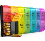 Extra Large Pill Organizer 2 Times a Day, Weekly XL AM PM Pill Case, 7 Day Pill Box Twice a Day, Oversized Daily Medicine Pill O