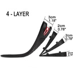Lansian Height Increase Shoe Insoles for Men Women, 4-Layer 3.54 inch Shoe Lifts Pad Lift Kit Air Cushion Heel Inserts Breathabl