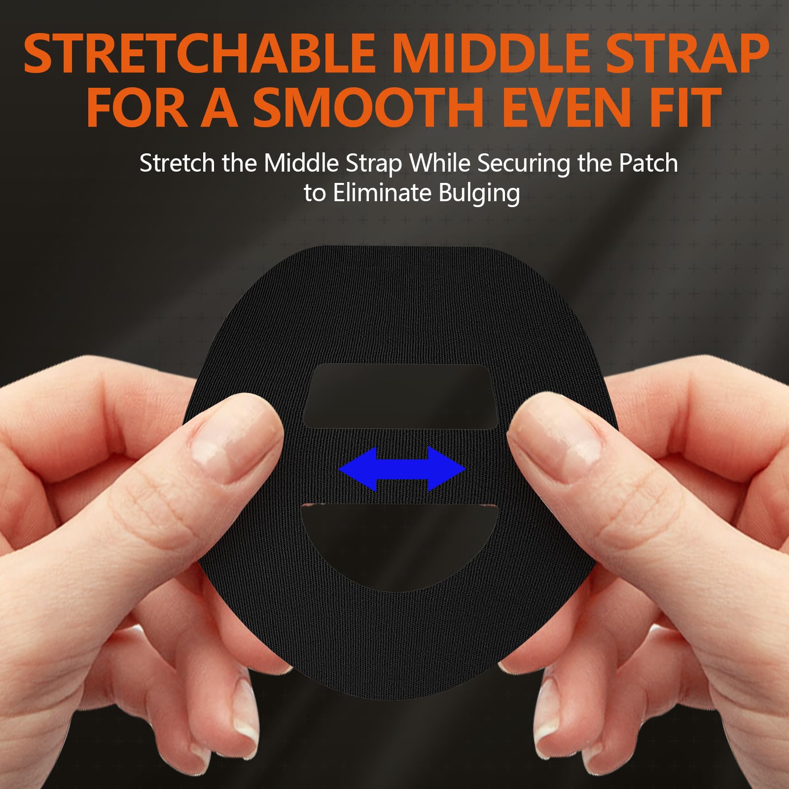 Omnipod 5 Adhesive Patches 30pcs - Waterproof Overpatches With Strap Pre-Cut Sweatproof Sensor Tape (Black)