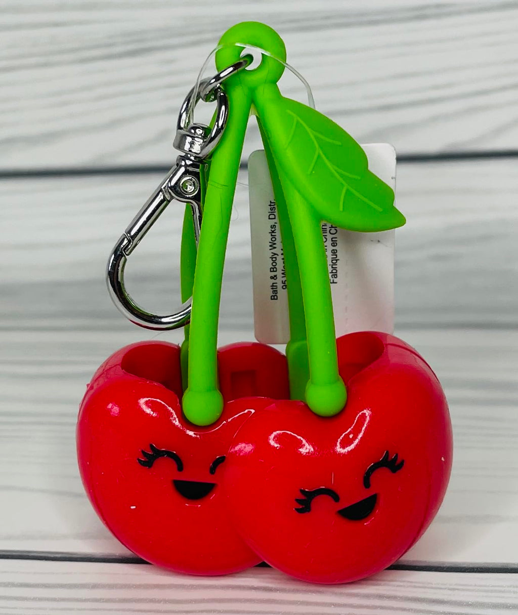 Bath and Body Works Red Hanging Cherries Pocketbac Hand Sanitzer Holder