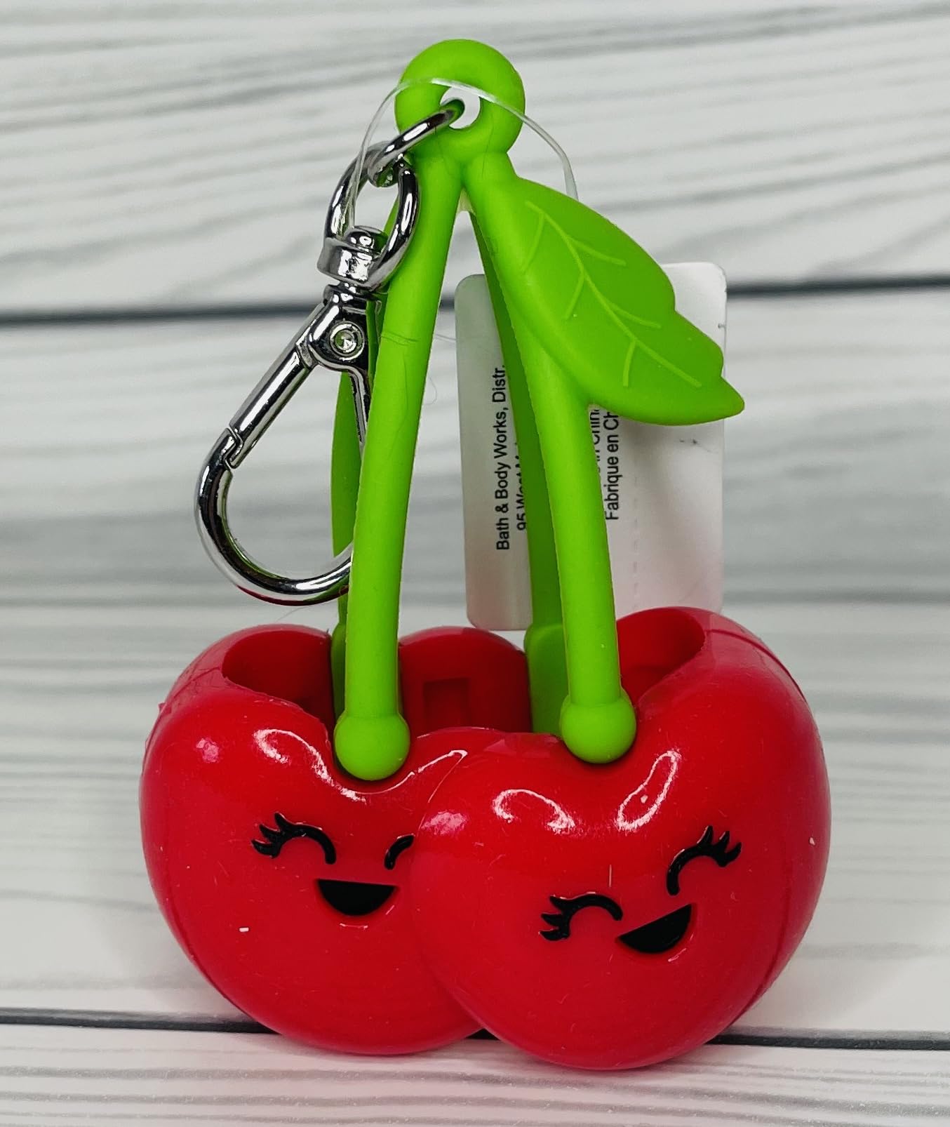 Bath and Body Works Red Hanging Cherries Pocketbac Hand Sanitzer Holder