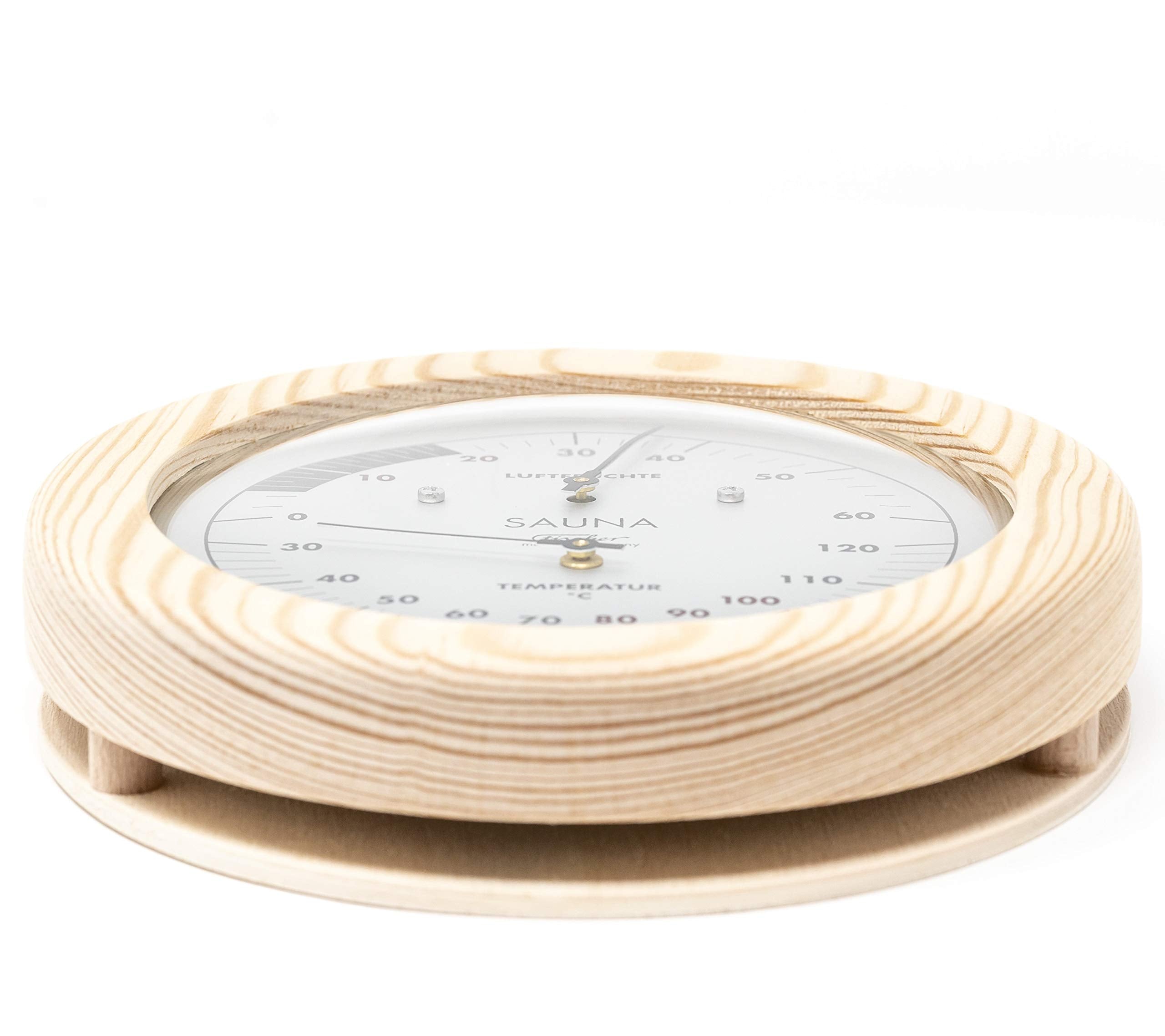 Fischer Sauna Thermohygrometer, Wood, Multi Colour, One Size