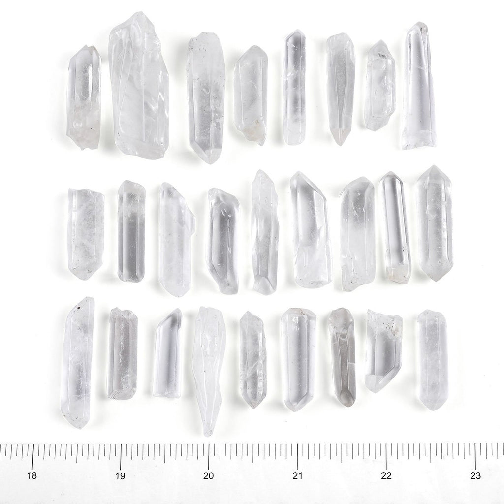 Top Plaza 0.44lb Bulk Irregular Shape Polished Clear Quartz Crystal Points 0.59-1.57'' Natural Tumbled Stones for Decor Reiki Cr