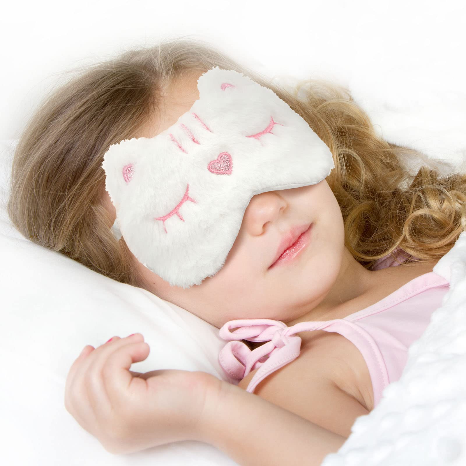 6 Pcs Kids Sleep Mask Cute Unicorn Animal Sleeping Eye Cover Funny Soft Plush Blindfold Eyeshade for Women Girls Kids Plane Trav