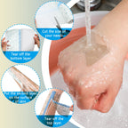 Nuanchu 9 Rolls Tattoo Aftercare Bandage Waterproof Transparent Stretch Adhesive Bandages Tape Clear Tattoo Film Wrap for Swimmi