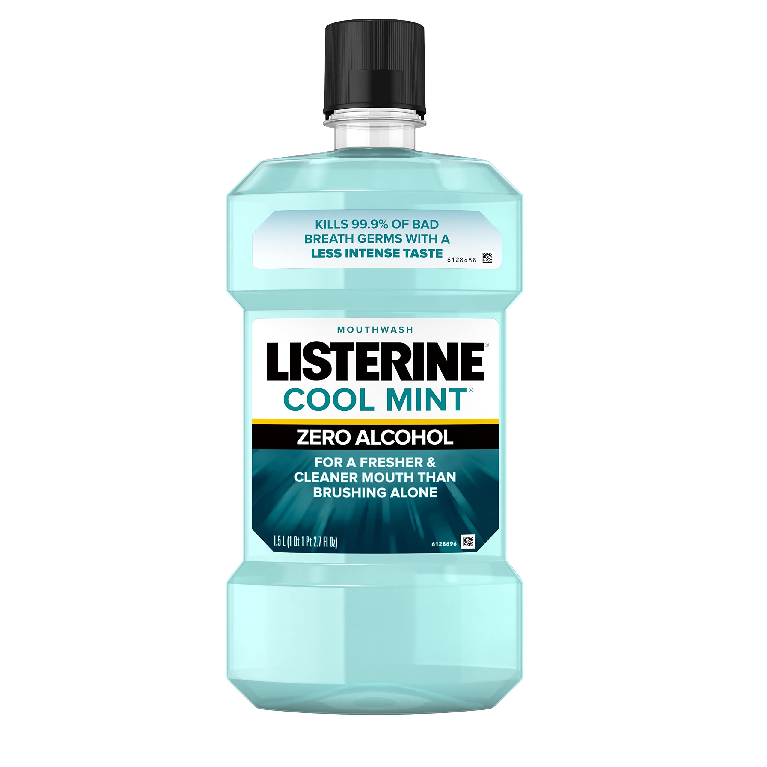 Listerine Zero Mouthwash, Clean Mint, 50.7 Fluid Ounce