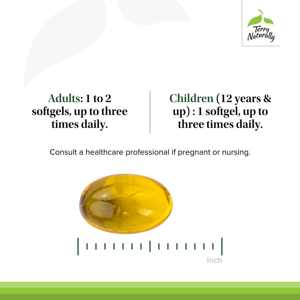 Terry Naturally SinuCare - Bronchial Wellness Support Supplement - Healthy Sinus Aid - Dietary Supplement to Support Healthy Lun