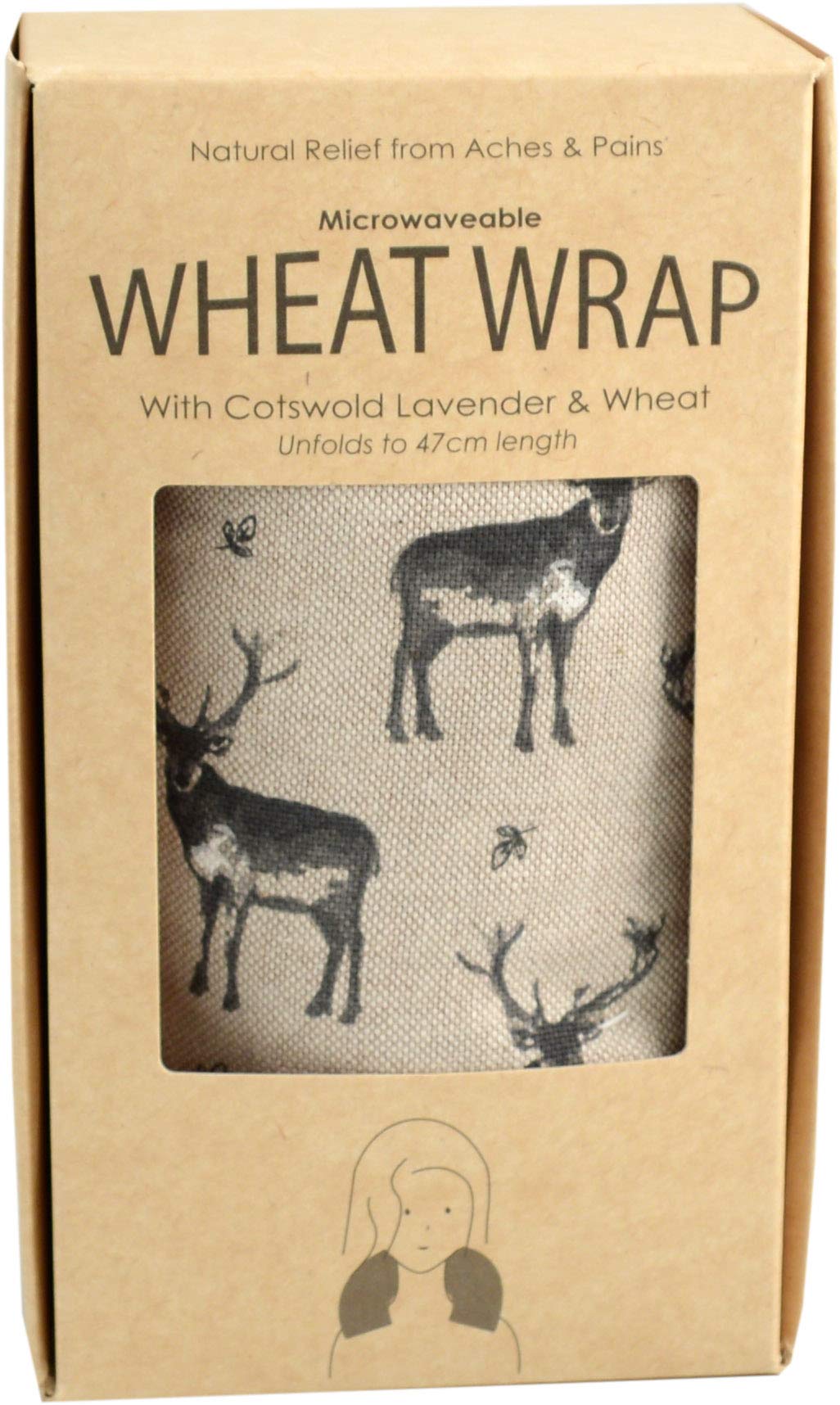 Vagabond Bags Ltd Stags Wheat Wrap with Cotswold Lavender