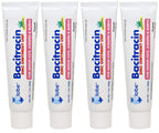 (4 Pack) Globe Bacitracin Zinc Ointment + Aloe 1oz, Antibiotic Ointment, Essential Antibiotic First Aid Supplies, Healing Action