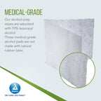 Dynarex Alcohol Prep Pads, Medical-Grade and Non-Woven Prep Pads, Saturated with 70% Isopropyl Alcohol, Rapid-Acting Antiseptic