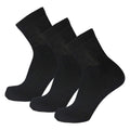 Big and Tall Diabetic Cotton Neuropathy Ankle Socks, King Size Mens Athletic Socks (13-15, Quarter Black) - 3 pairs