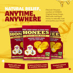Honees Honey Filled Drops, Cough Drops with Real Honey-Natural Sore Throat Relief-Nothing Artificial-Throat Coat Lozenges, Natur