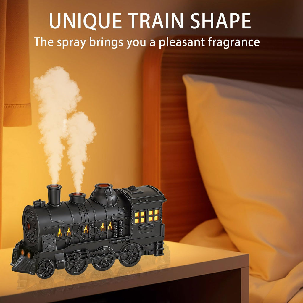 Train Diffusers for Essential Oils,300ml Magic Train Diffuser, Large Room Remote Control Aromatherapy Diffuser, Ultrasonic Cool