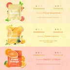 Boderi Plant Based Citrus Cores, 3 Packs, to Help Break Bad Habits Naturally, 9 Cores Total, Grapefruit Orange Lemon