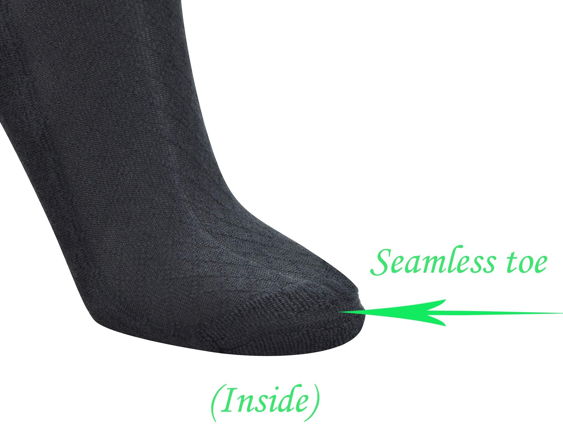 Yomandamor 5 Pairs Women's Cotton Ankle Breathable Mesh Diabetic Socks with Seamless Toe,L Size