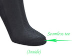 Yomandamor 5 Pairs Women's Cotton Ankle Breathable Mesh Diabetic Socks with Seamless Toe,L Size