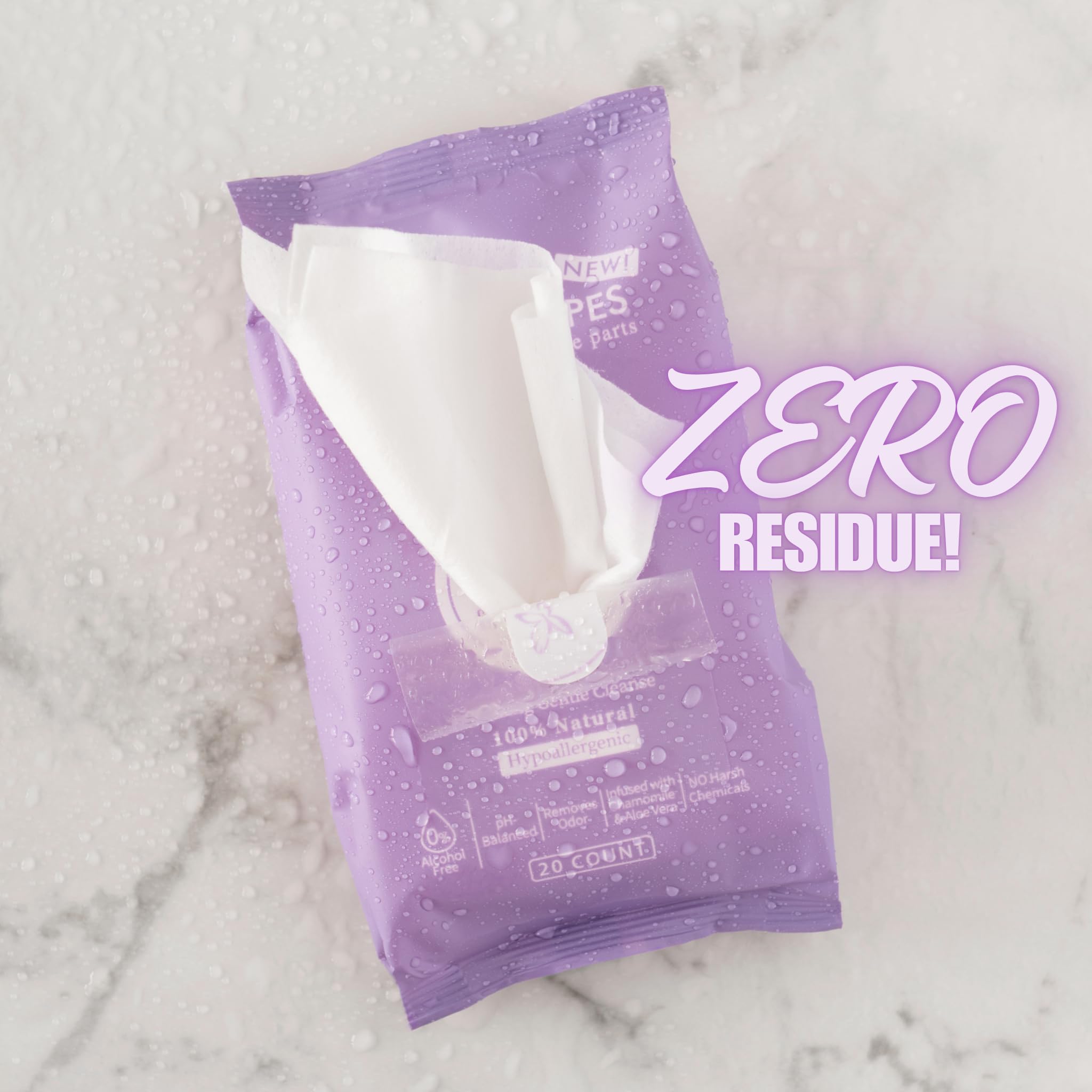 Fresh One Feminine Wipes - Natural pH Balanced Intimate Wipes for women | Soothing, Gentle Cleansing | Feminine Hygiene Wipes fo