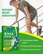 MYMULIKE Knee Patches, 90 Count Warming Herbal Plaster Patches, Long Lasting & Fast Acting Patches for Knee, Shoulder, Back, Nec