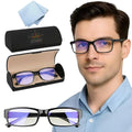 One Power Auto Focus Reading Glasses For Men & Women  +0.5 To +2.5 Power Flex Focus Blue Light Blocking Specs  Progressive Mag