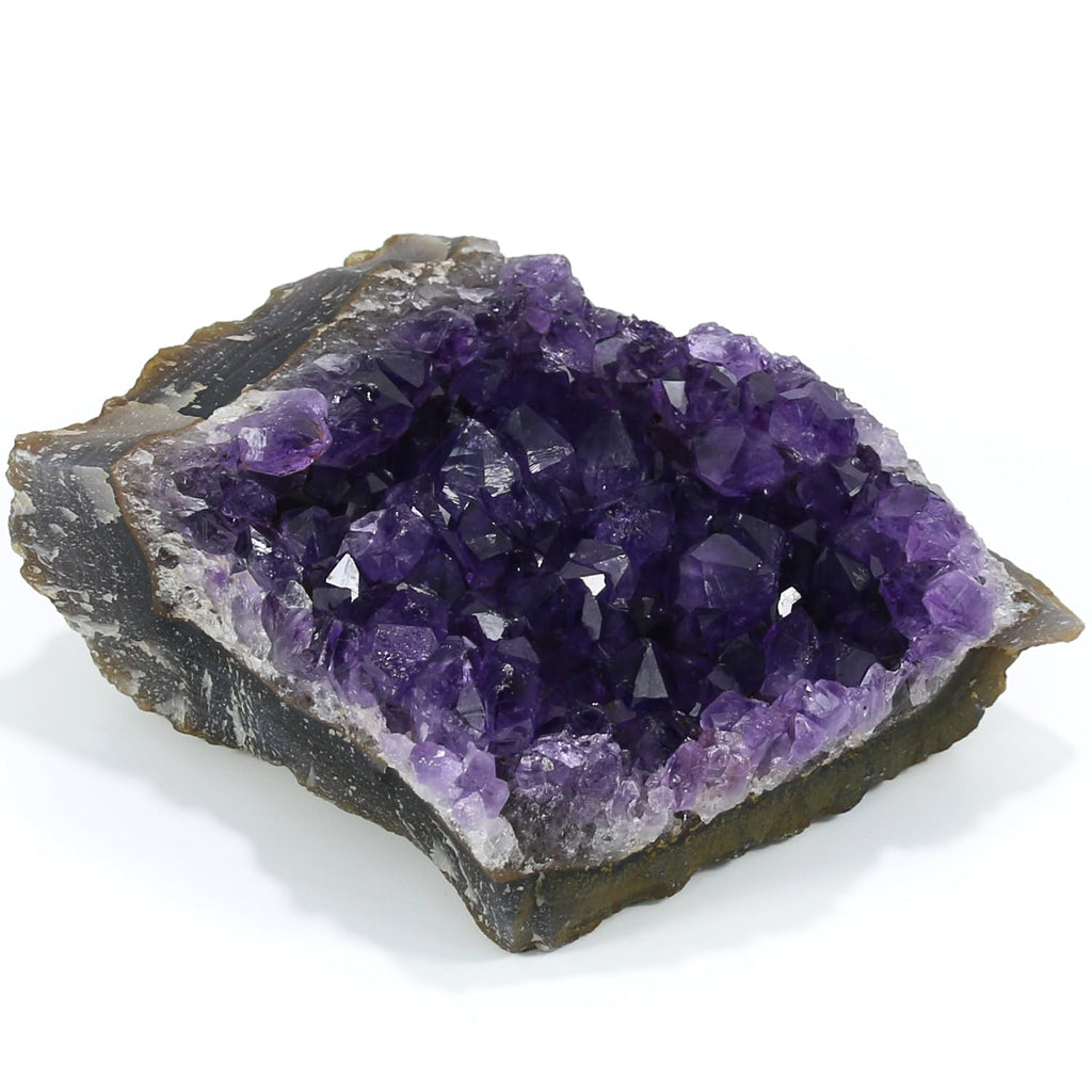 Nvzi Amethyst Crystal Rock, Real Amethyst Stone, Natural Purple Crystals and Healing Stones, Amathesis Crystal Cluster Geode, Am