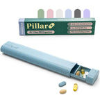 Pillar Plus - Aesthetic 7 XL Day Pill Organizer | BPA-Free Wheat Straw Medicine Case | Pretty Travel & Home Tablet Vitamin Organ