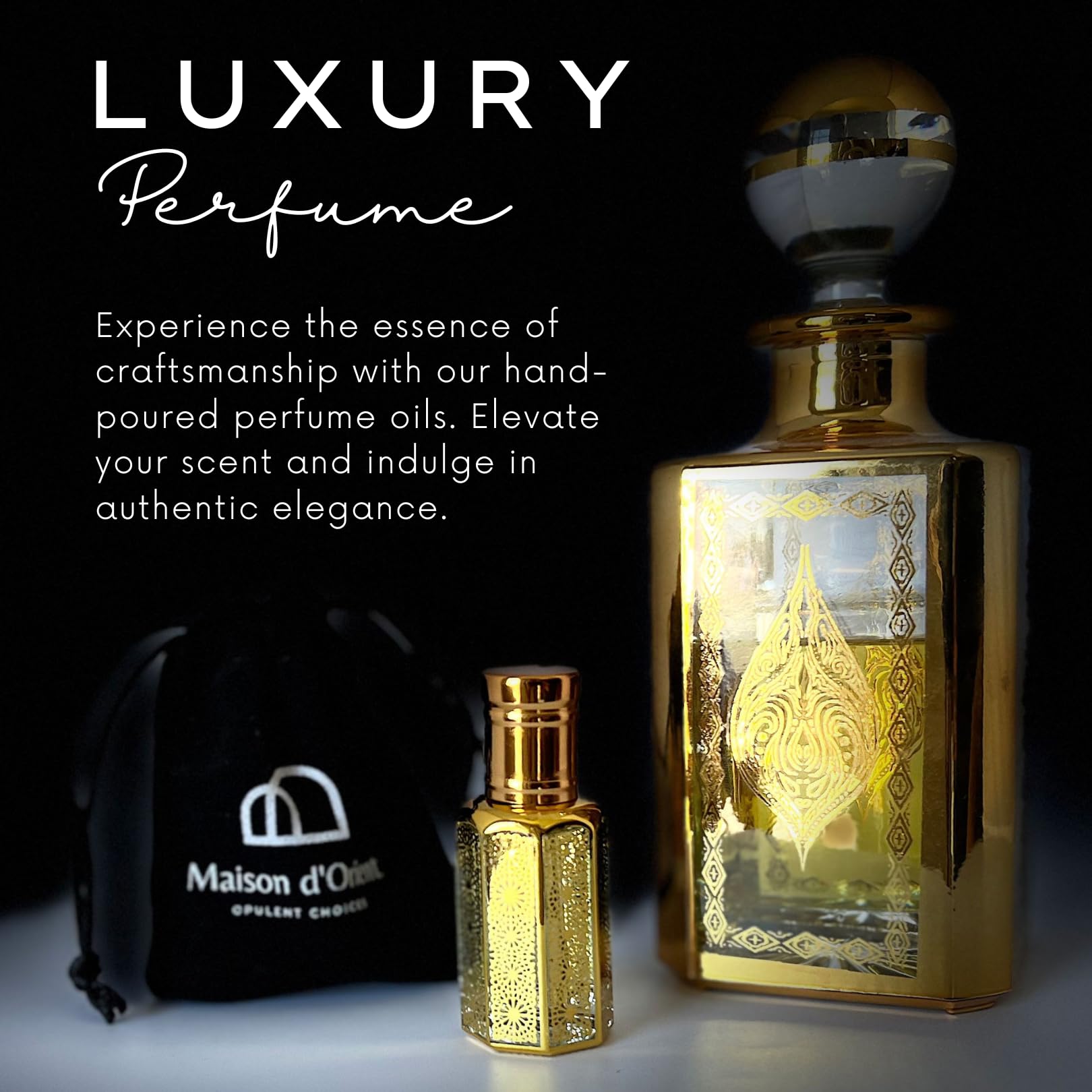 Jasmine 12  mL Perfume Oil for Women and Men in Traditional Attar Style Cologne. Great Gift Party Favor and Body Oil - Alcohol