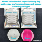 Stoma Safe StomaSafe | Stoma Protector | Stoma Shield | Ostomy Protector | Protective Hernia | Ostomy Bag (White)