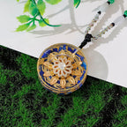 Lapis Lazuli Orgone Pendant Reiki Yoga Meditation Necklace Rotation Design Healing Stones Spirituality Jewelry (Style 3)