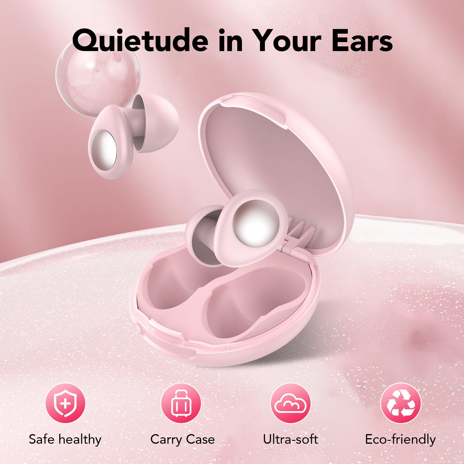 Ear Plugs for Sleeping Noise Cancelling, 45dB Earplugs for Noise Reduction, Reusable Noise Cancelling Ear Plugs Hearing Protecti
