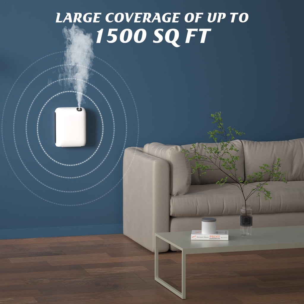 Barthelemy Scent Air Machine for Home, 1500 Sq. Ft Coverage Waterless Essential Oil Diffuser with Smart Cold Air Technology, Blu