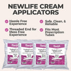 Disposable Plastic Vaginal Applicator Pack: Hygienic Threaded Injector to Fit Preseed Lubricant, Estrace, Personal Lube and OTC