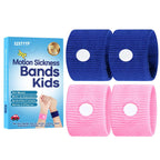 SZSTYYP Motion Sickness Bands for Kids, Travel Sickness Relief Wristbands, Anti-Nausea Wristbands for Car Sickness(Pink and Blue