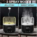 Morbou Essential Oil Diffuser with Jellyfish Spray & Sea Anemone Rotation, 280ml Ultrasonic Aromatherapy Machine,7-Color LED Nig