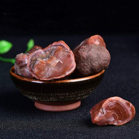 Wixine 1Pcs 100g Natural Rough Carnelian Raw Stone Crystal Red Agate Mozambique