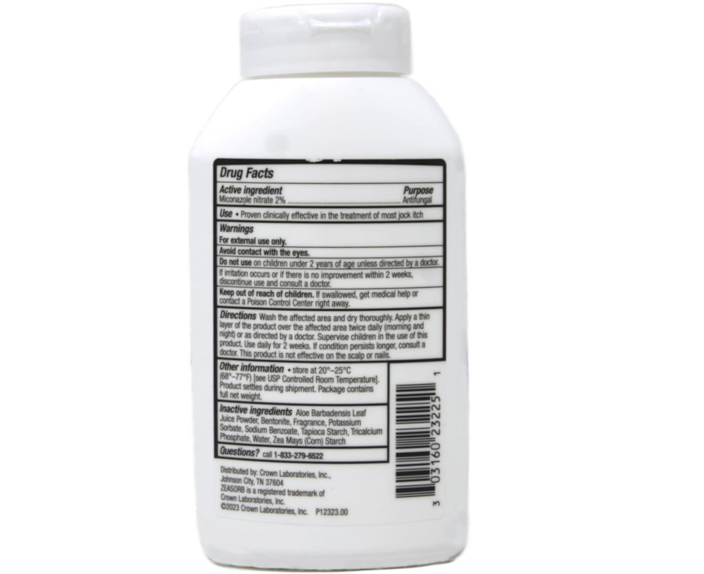 Zeasorb-AF Super Absorbent Antifungal Treatment Powder for Jock Itch 2.5 oz (Pack of 2)