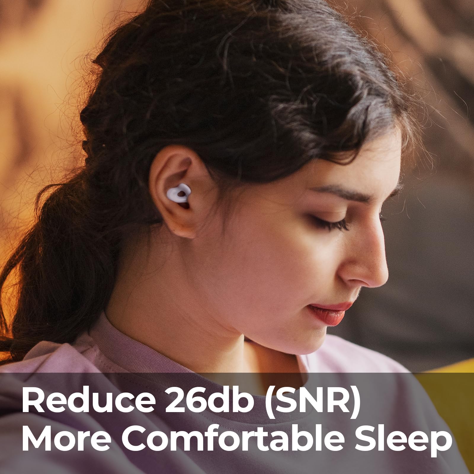 ZEN CAVE Ear Plugs - Reusable Noise Cancelling Ear Plugs - 26dB Noise Reduction for Sleeping, Reading, Concerts, Live Events, Fe