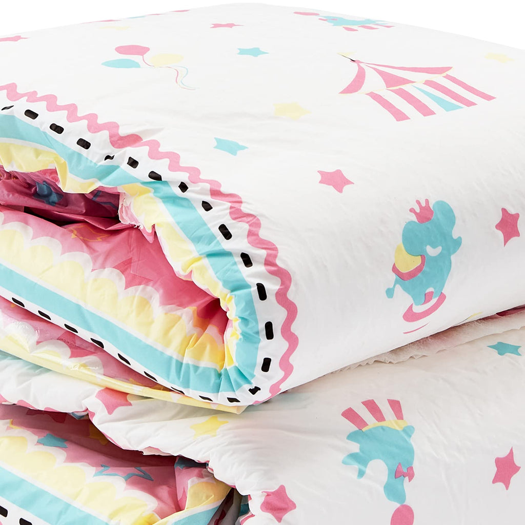 Littleforbig Adult Printed Diaper 10 Pieces - Little Circus (Large 36-46)
