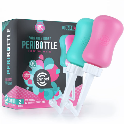 cynpel Peri Bottle for Postpartum Essentials, Feminine care  The Original Portable Bidet (Pack of 2 combo Pack)